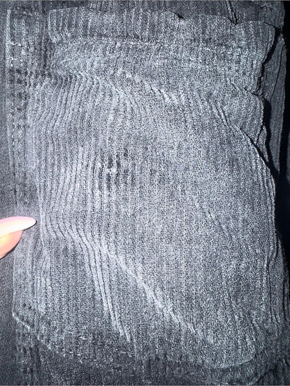 We The Free Opal Swing Corduroy Utility Jacket in Washed Black - Size Medium - Picture 5 of 16